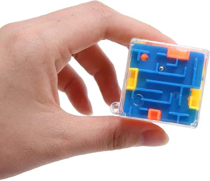 3D Maze Magic Cube Six-sided Transparent Puzzle Speed Cube (Stress Reliever Toy)