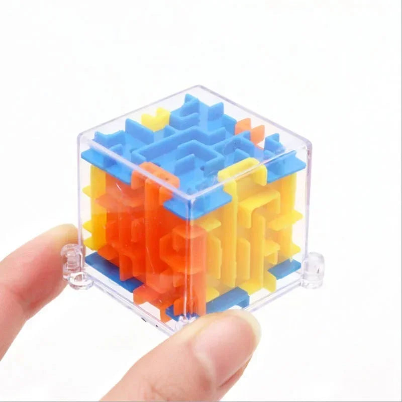 3D Maze Magic Cube Six-sided Transparent Puzzle Speed Cube (Stress Reliever Toy)