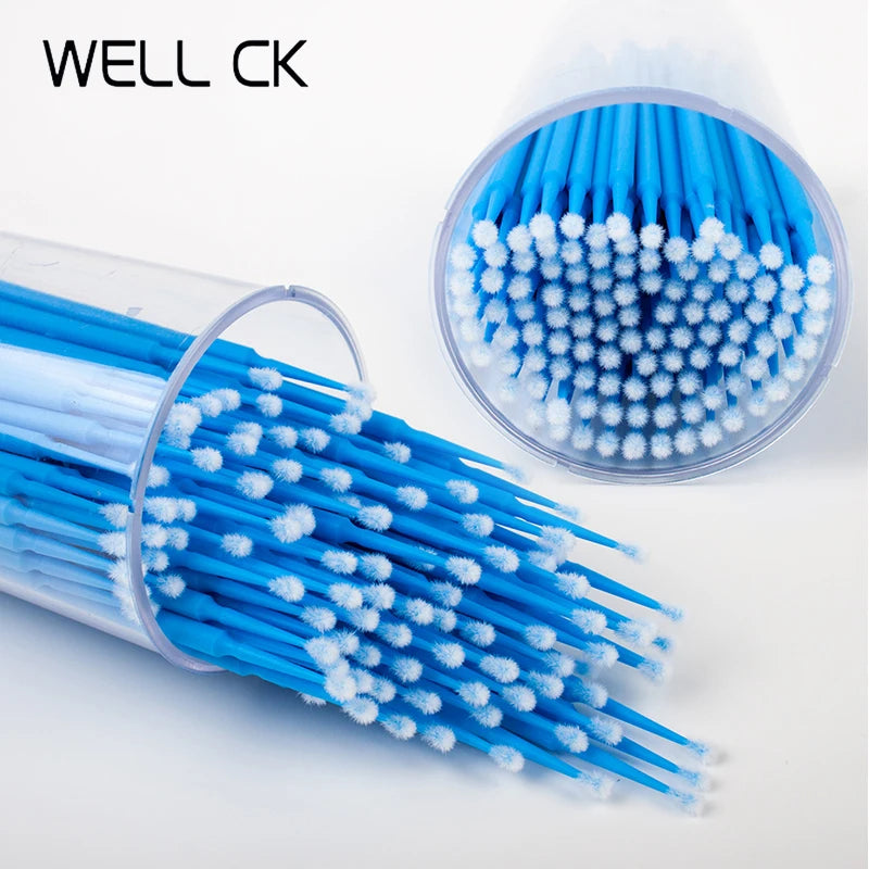 100Pcs/Bottle Dental Disposable Micro Brushes